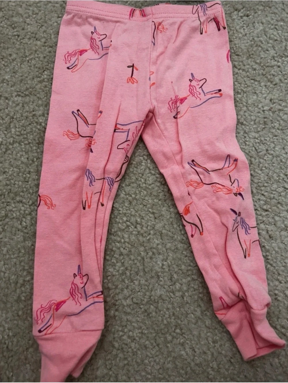 Carter's Pink Unicorn Print Leggings